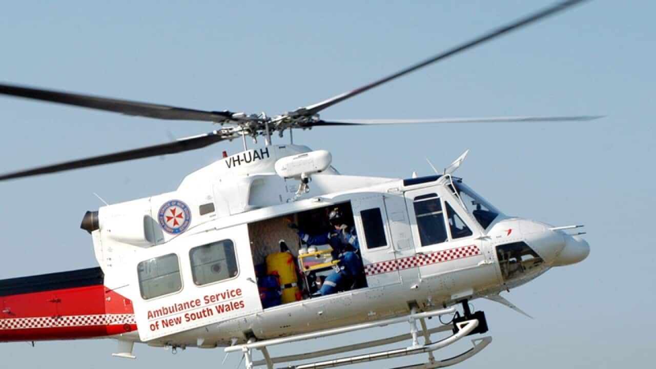 An undated handout photo of a Sydney Air Ambulance Emergency