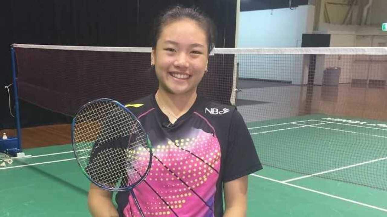 Rising young Australian badminton star Zecily Fung.