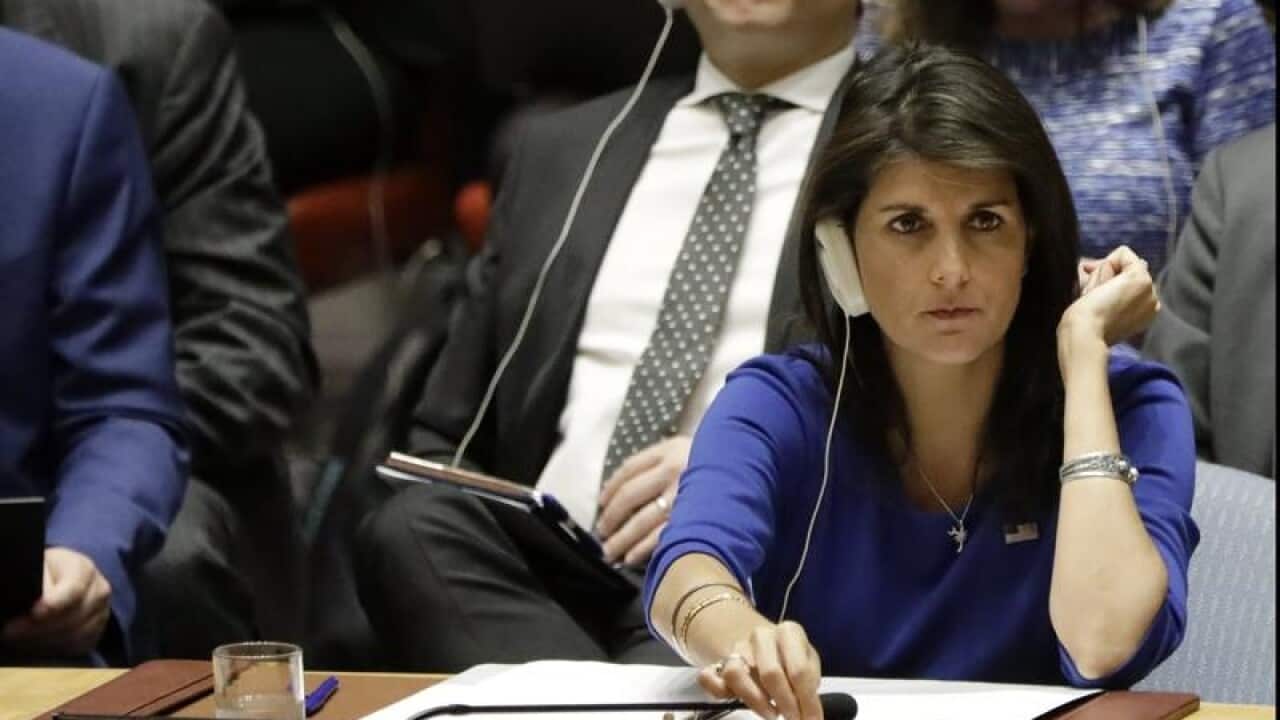 US ambassador to the UN Nikki Haley
