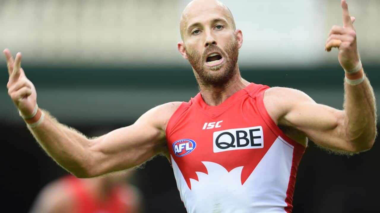 Jarrad McVeigh of the Swans