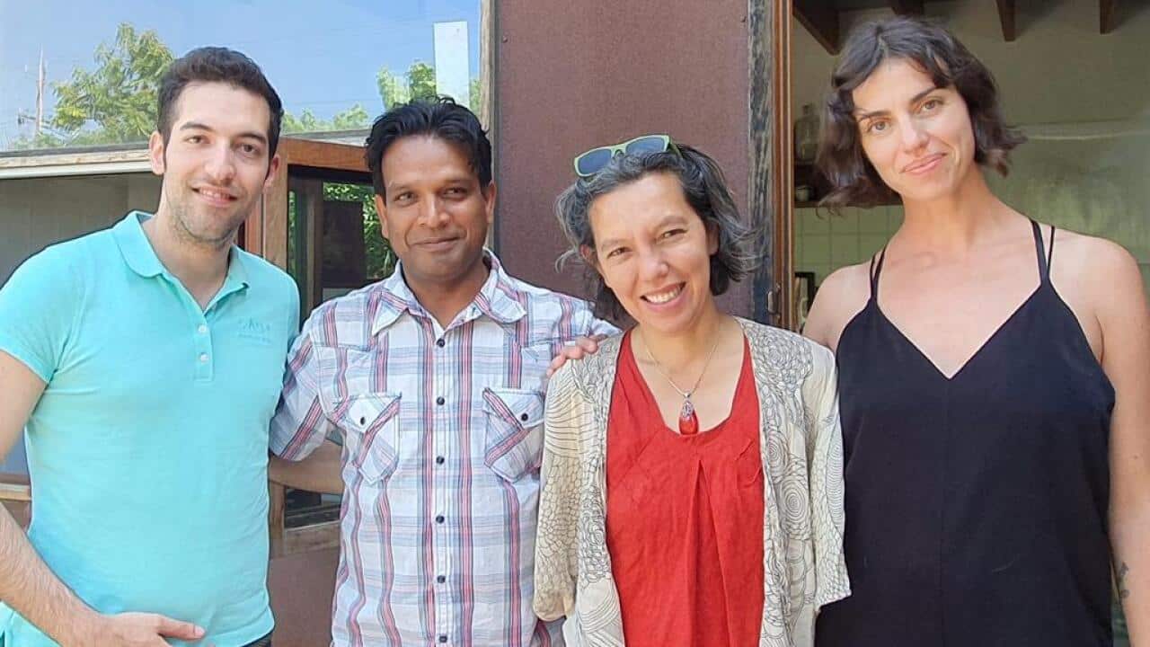 Da sinistra: Misagh Zamani, Vinod Prasanna, Ria Soermardjo e Rosa Voto.