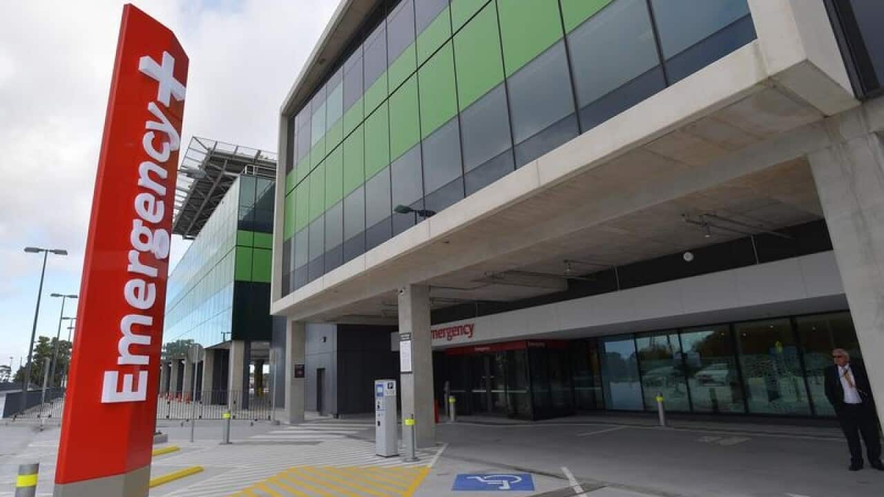 A general view of the hospital.