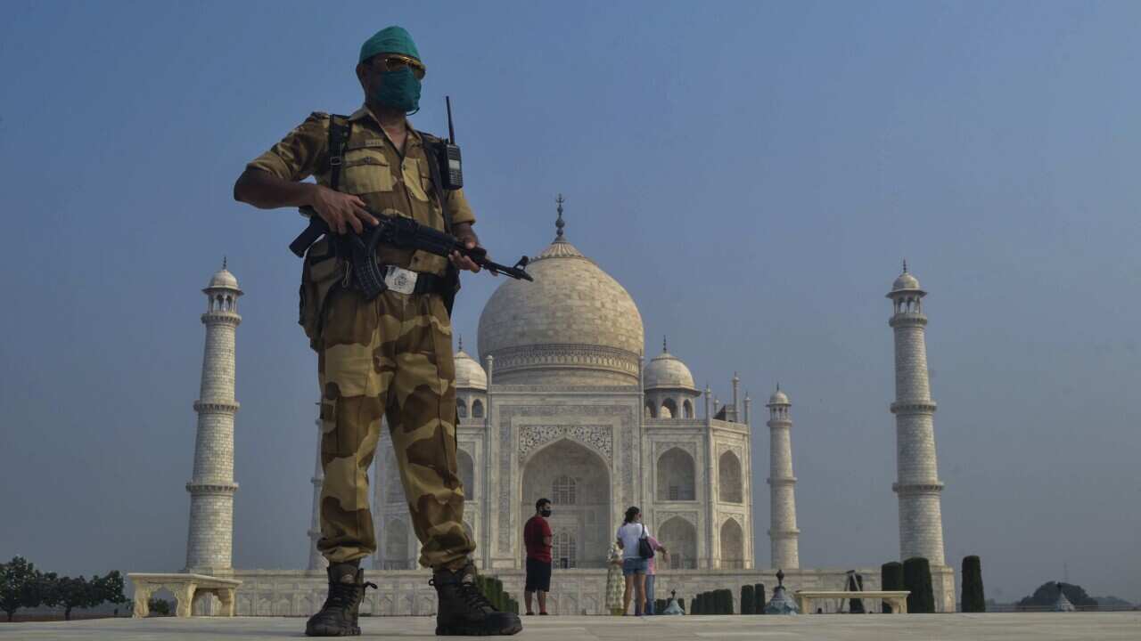 The Taj Mahal has reopened after a six-month closure in Agra, India.