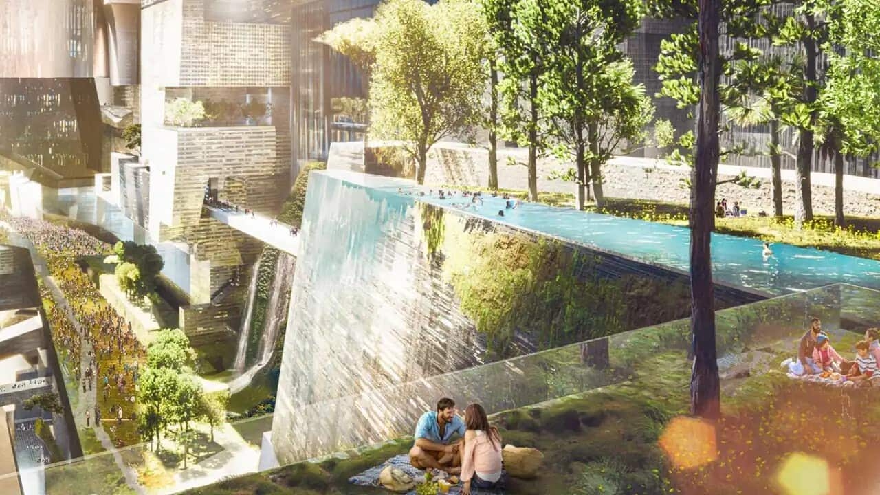 Image released of Neom's futuristic city The Line.