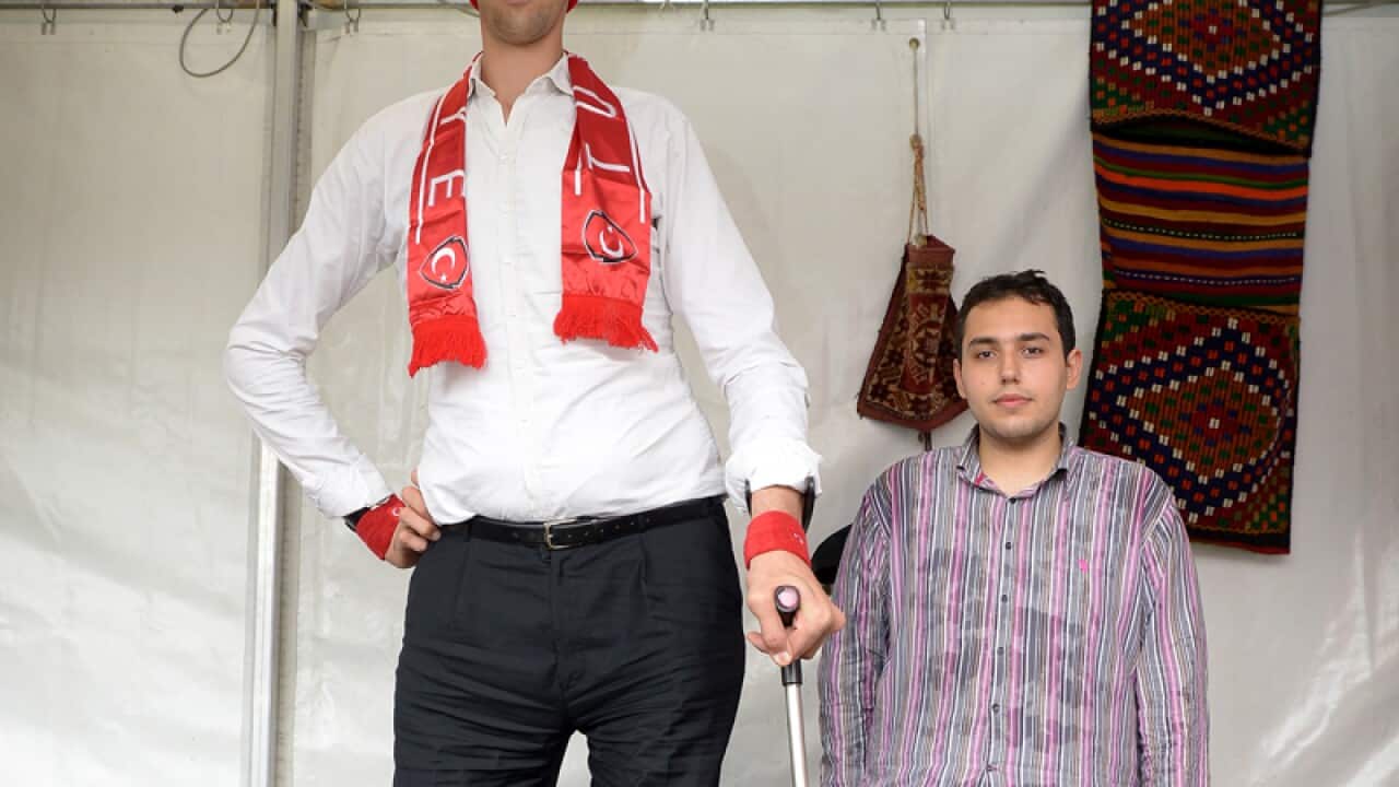 The tallest man in the world Sultan Kosen