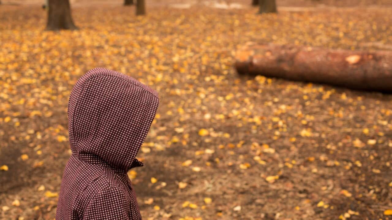Girl walking in the countryside