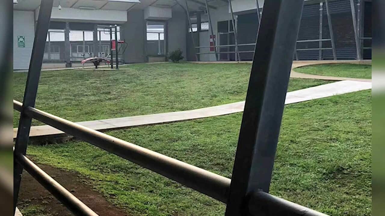 Inside the facility on Christmas Island