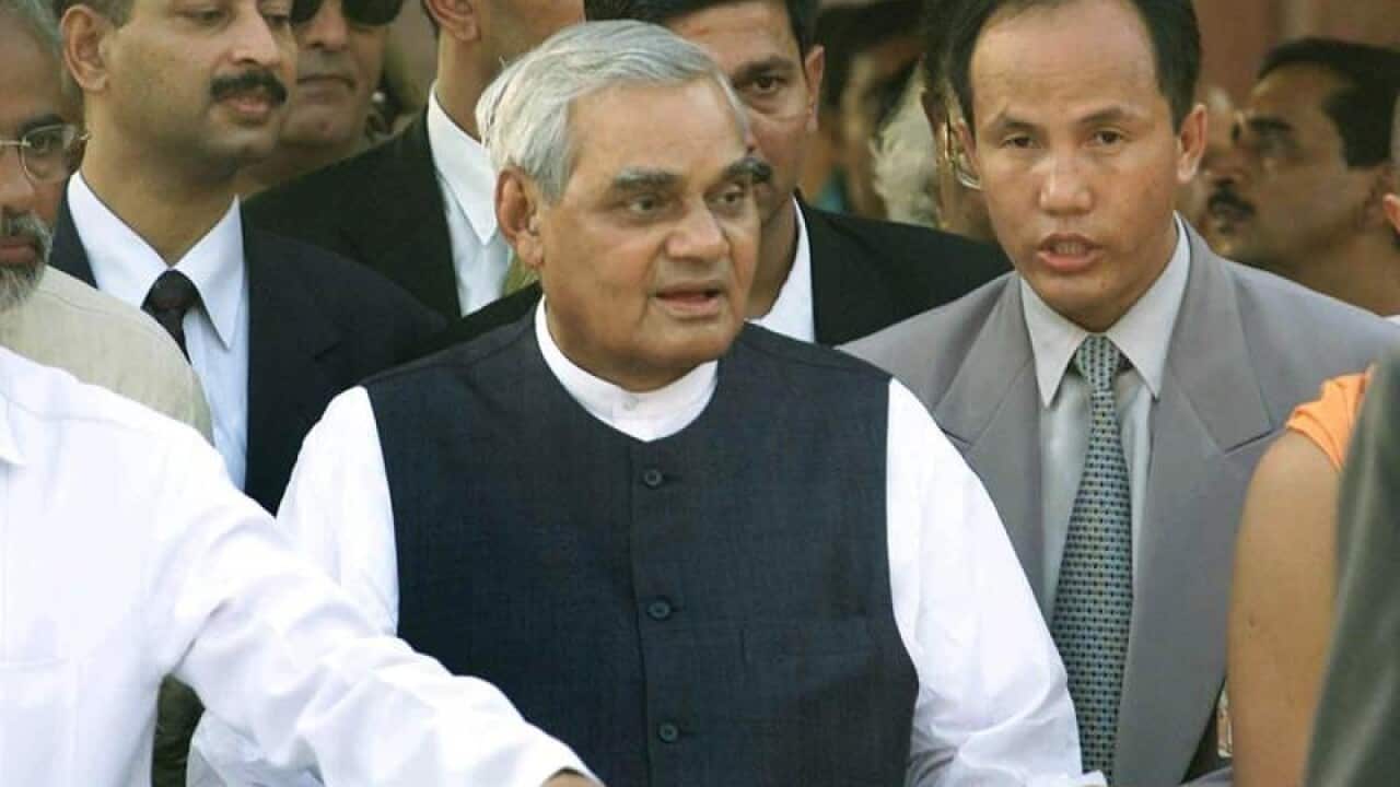 Indian Prime Minister Atal Bihari Vajpayee.
