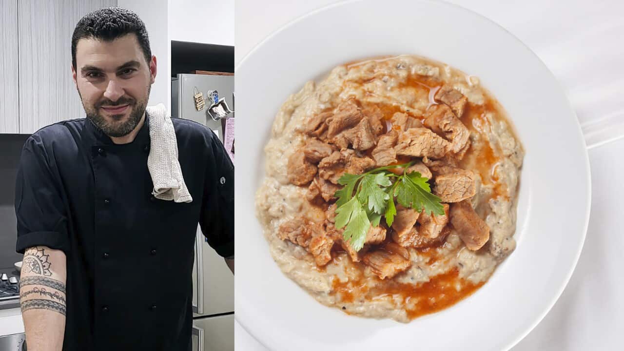 Eggplant and Meat with chef Rafael