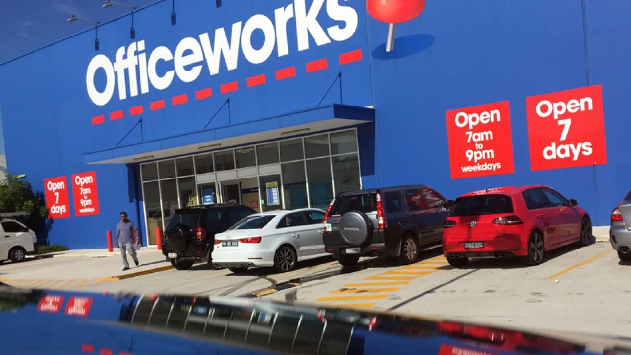 An Officeworks store