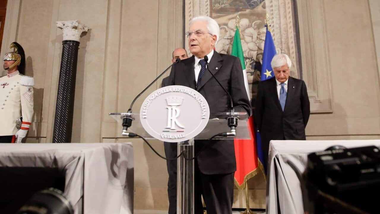 Italian President Sergio Mattarella