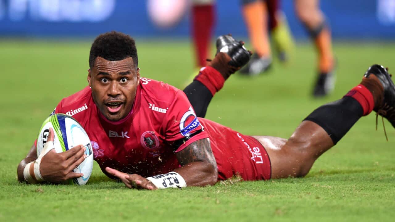 Samu Kerevi of the Queensland Reds