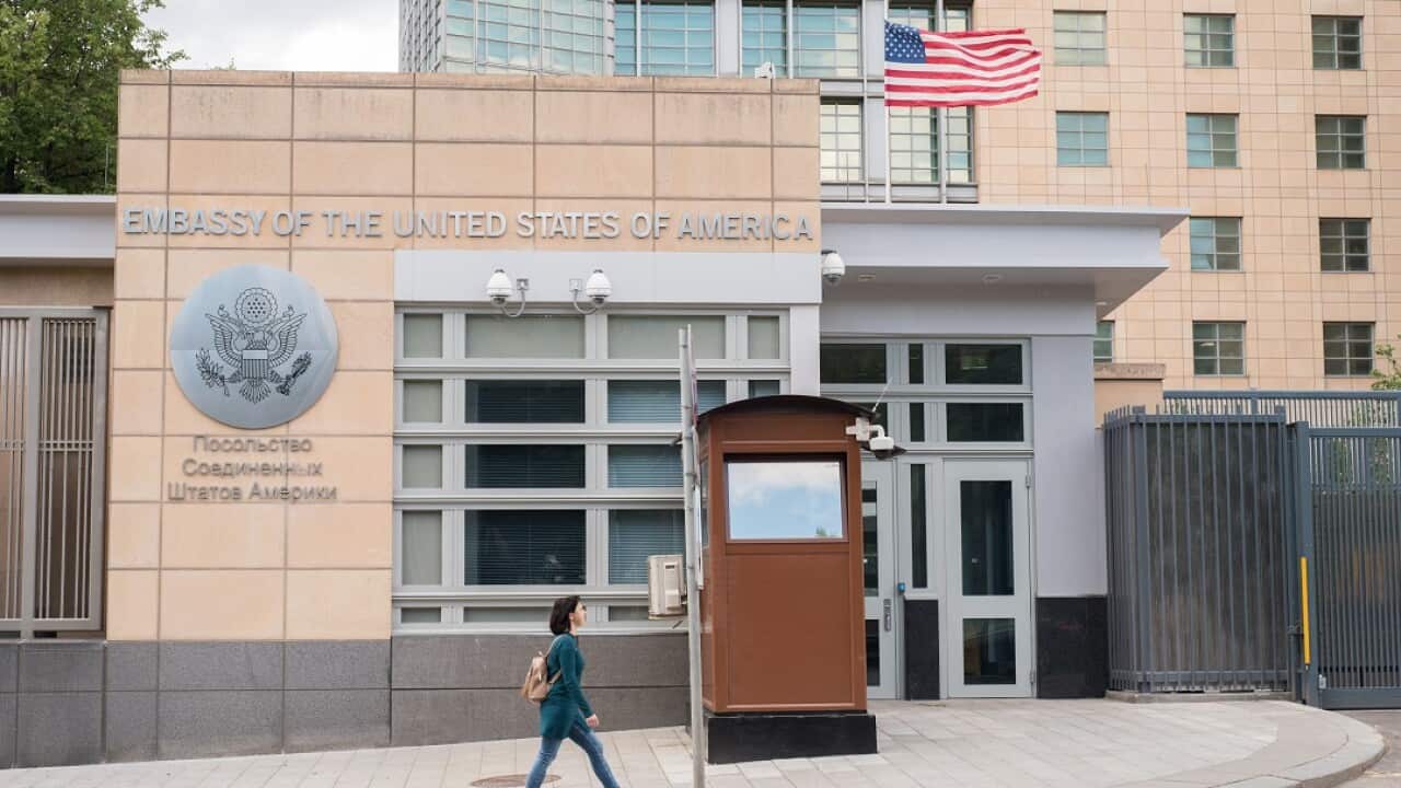 The US Embassy in Moscow.