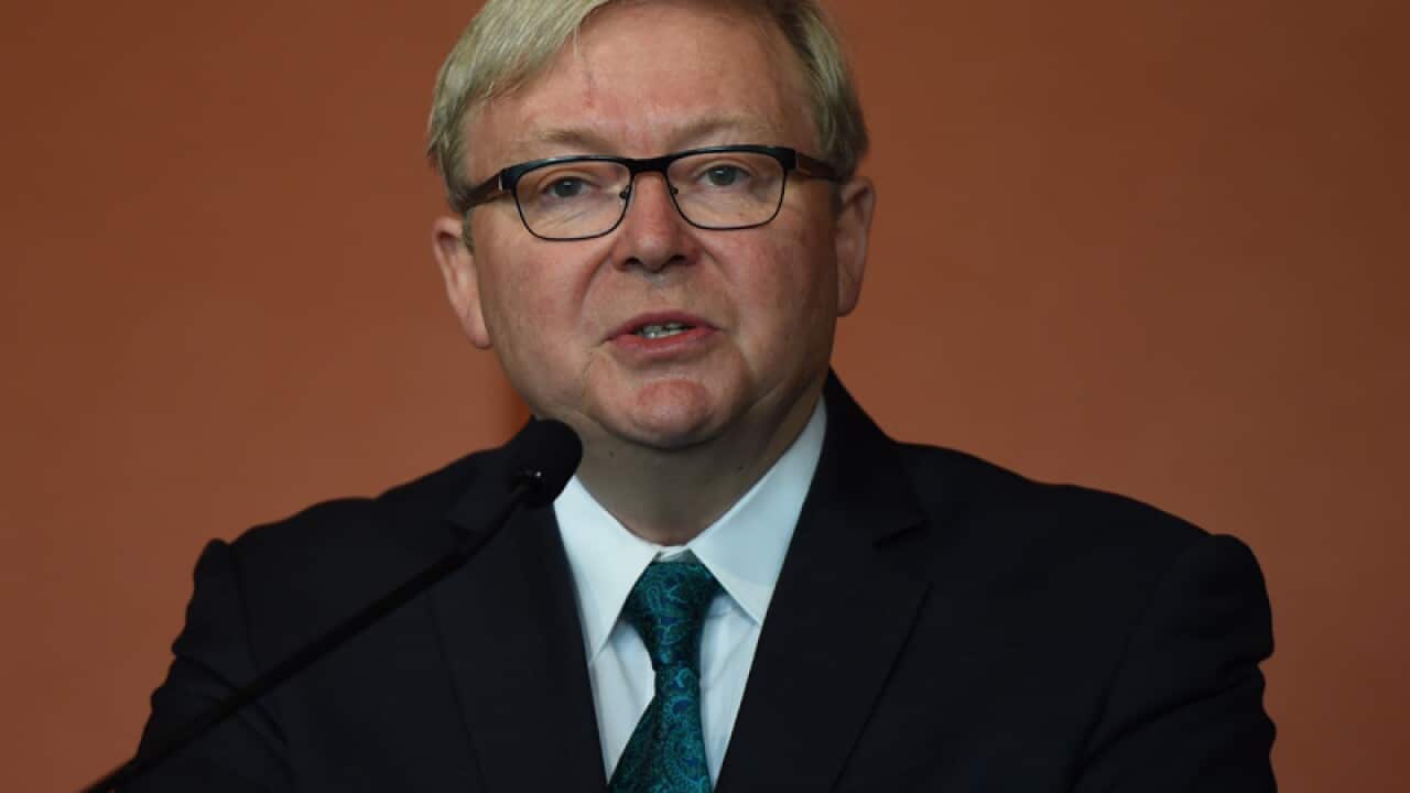 Former prime minister Kevin Rudd
