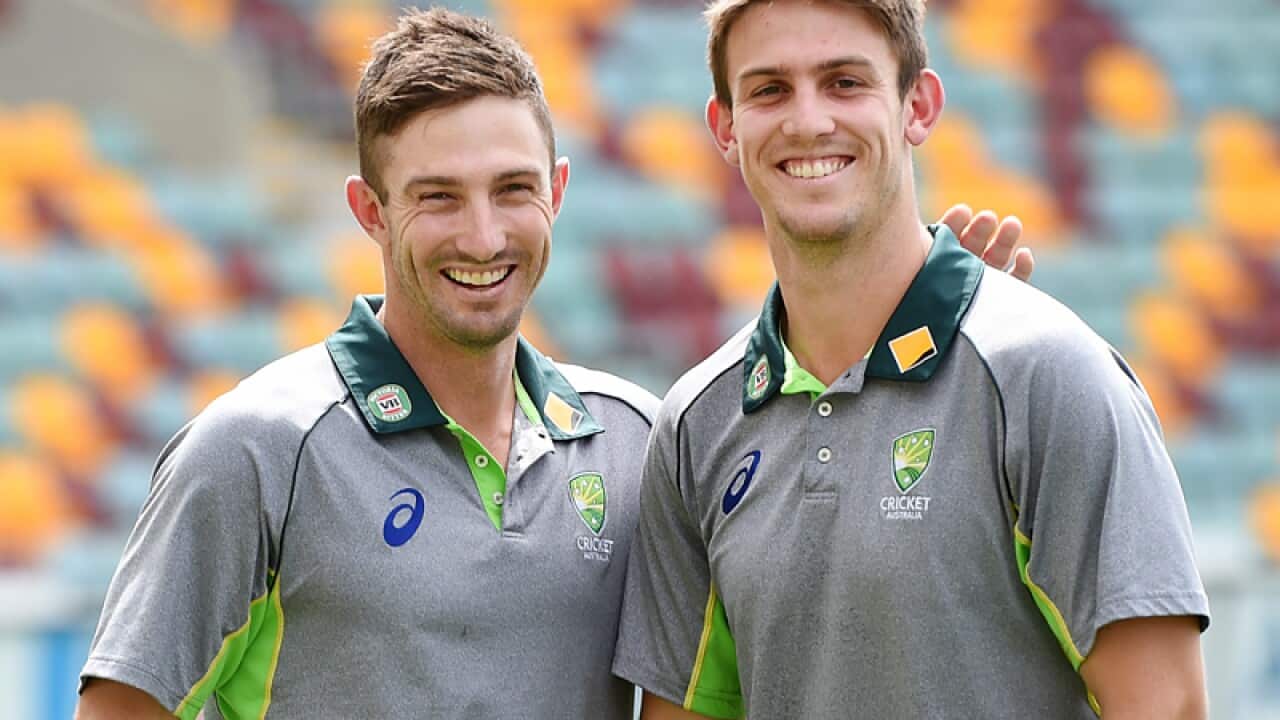 Shaun (L) and Mitchell Marsh