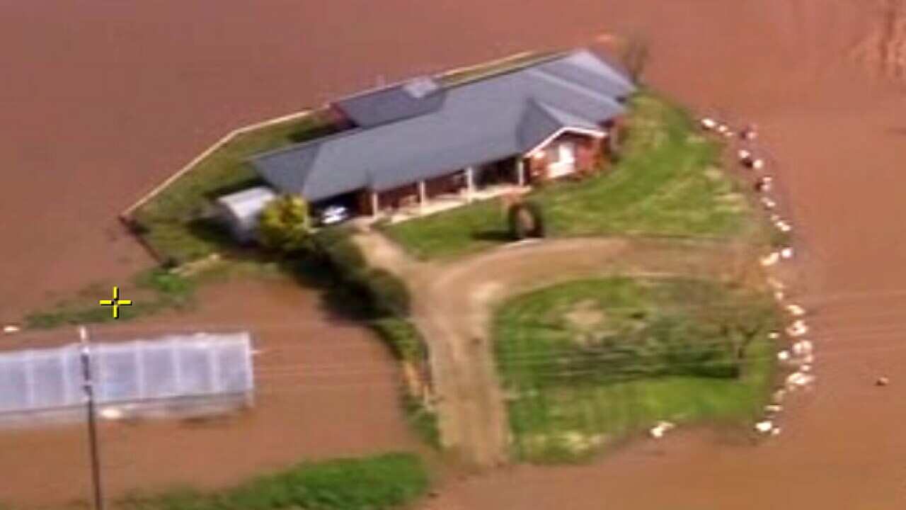 An isolated home near Ballarat in Victoria. (Channel Ten)