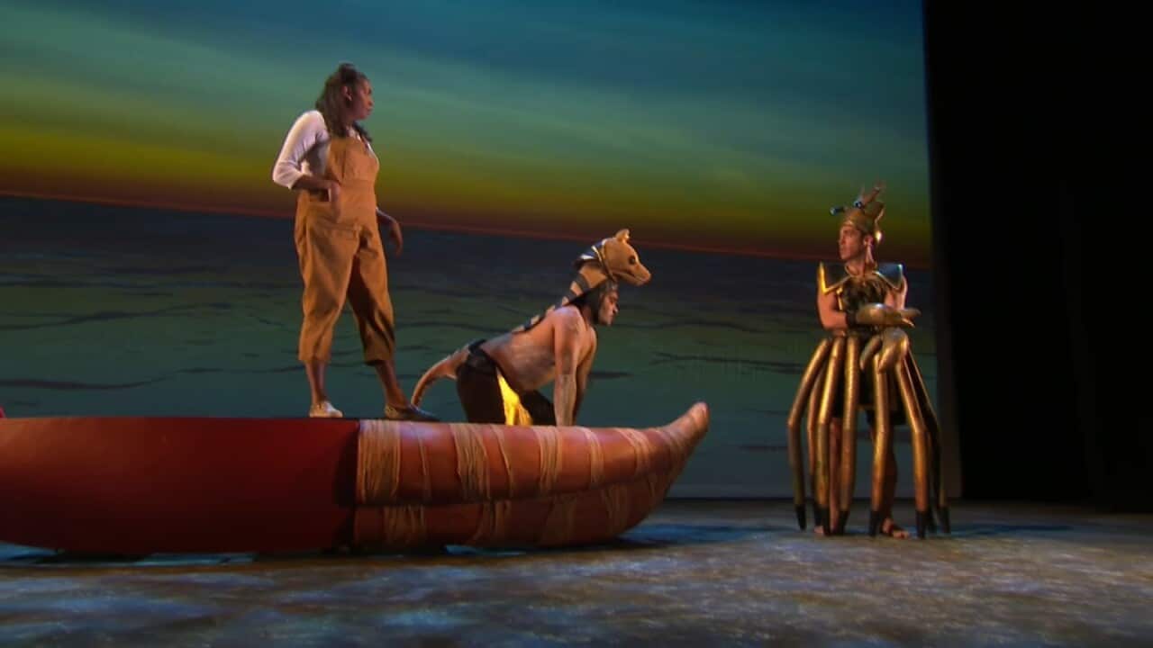 A trans-Tasman performance called Hide The Dog that explores First Nations culture and language of Tasmania and New Zealand. (SBS).jpg