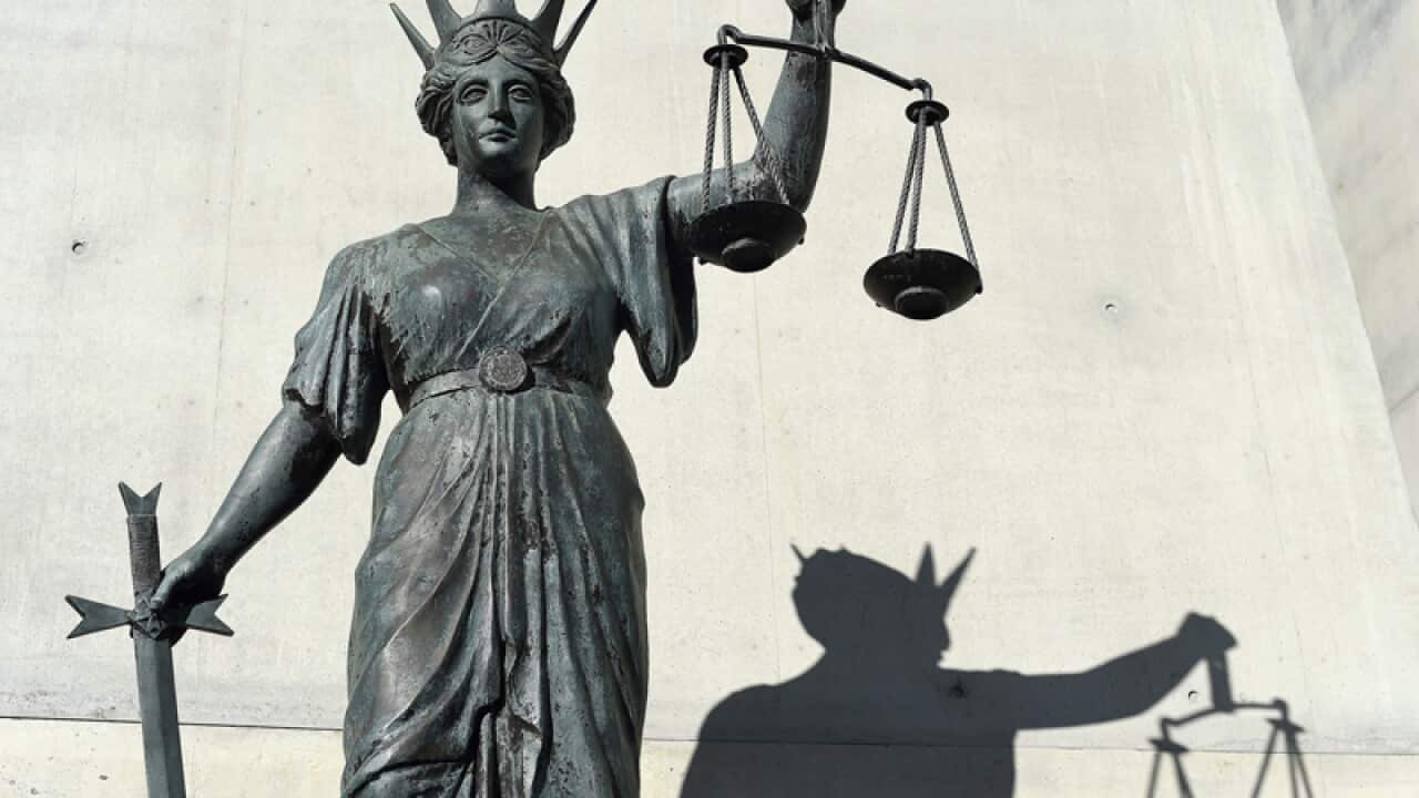 A justice statue