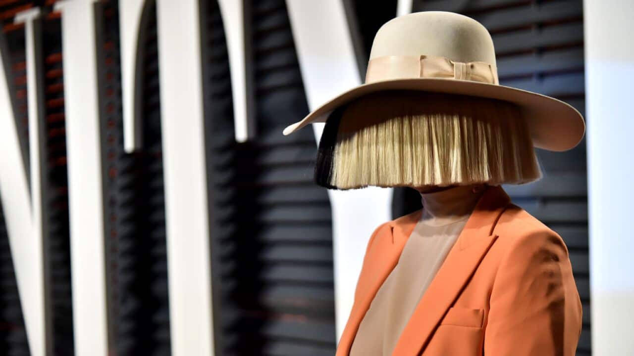 Recording artist Sia attends the 2017 Vanity Fair Oscar Party