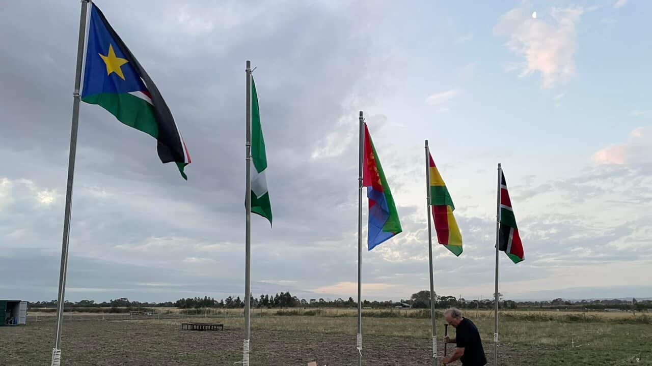 Preparation for the laughing of The United African Farm in Pakenham on 12/02/2022