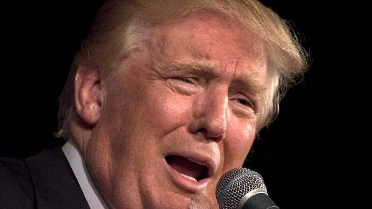 Republican presidential hopeful Donald Trump speaks at his South Carolina Campaign Kickoff Rally in Bluffton, S.C., Tuesday, July 21, 2015.