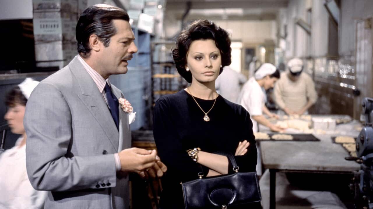 On the set of Matrimonio all'italiana