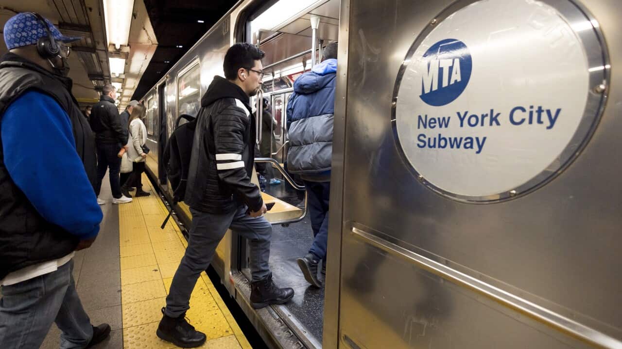 USA NEW YORK SUBWAY MASKS