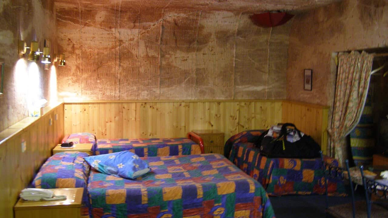 Coober Pedy underground motel room, 2007.