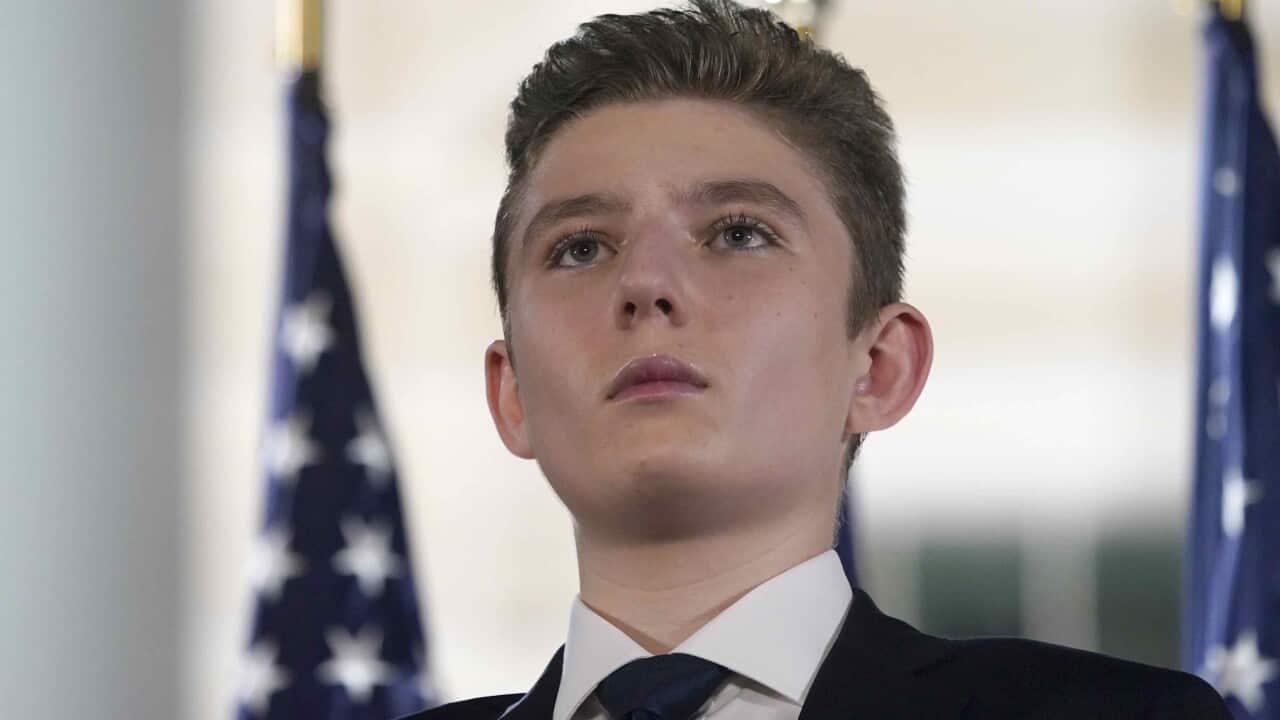 Barron Trump, son of President Donald Trump and First Lady Melania Trump.