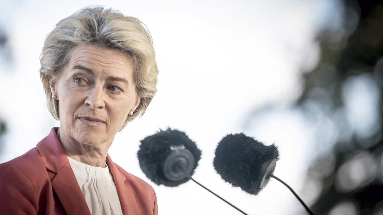 EU Commission President Ursula von der Leyen at the Baltic Sea Energy Security Summit (AAP)