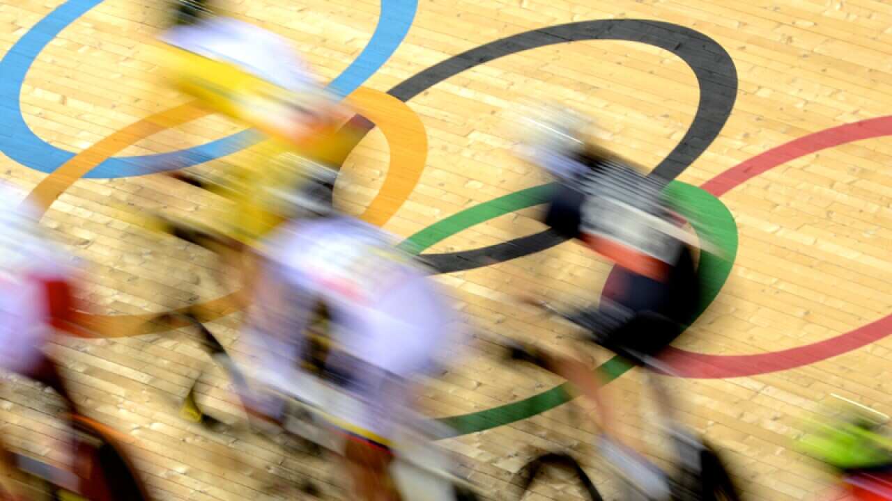 Olympic rings in London