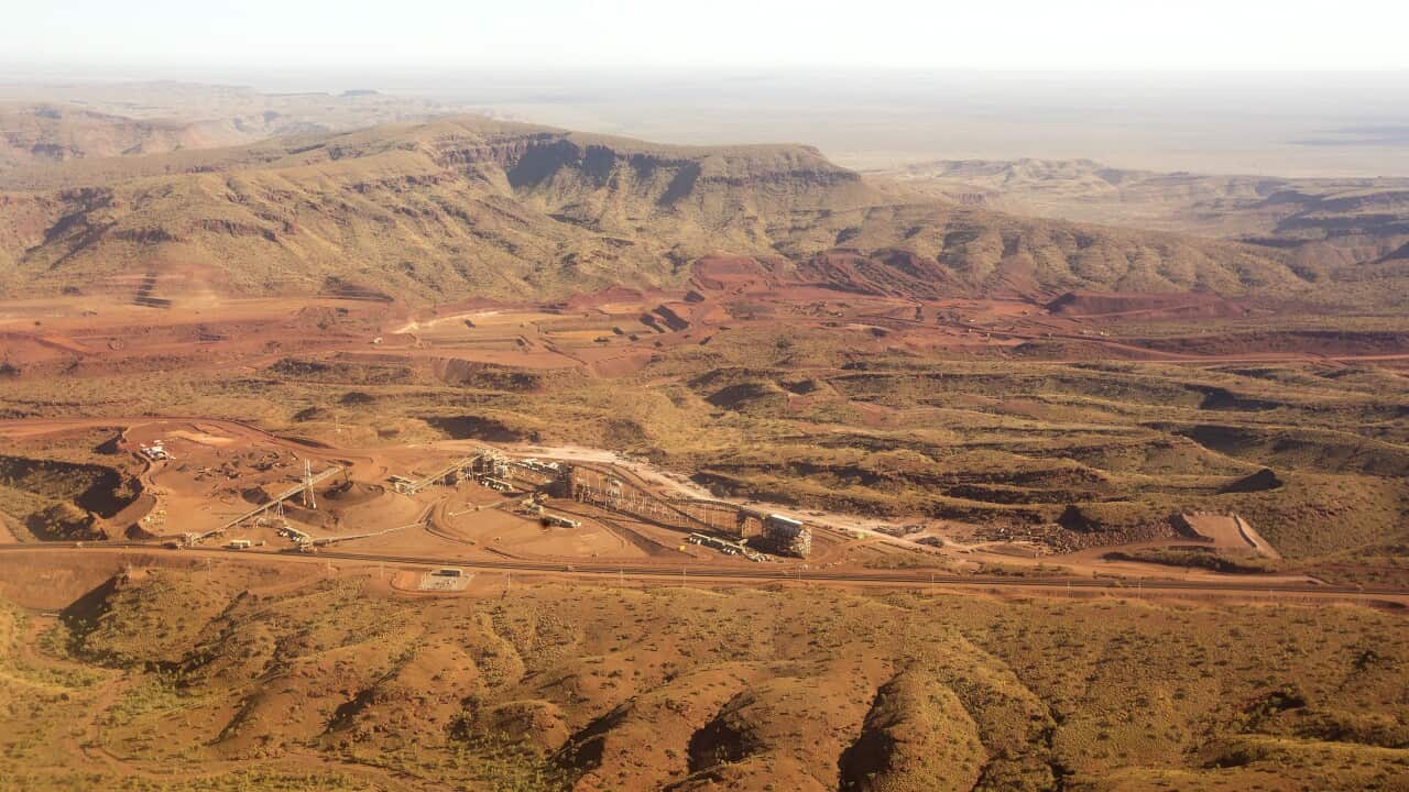 A view of the FMG Solomon Hub from the aircraft window