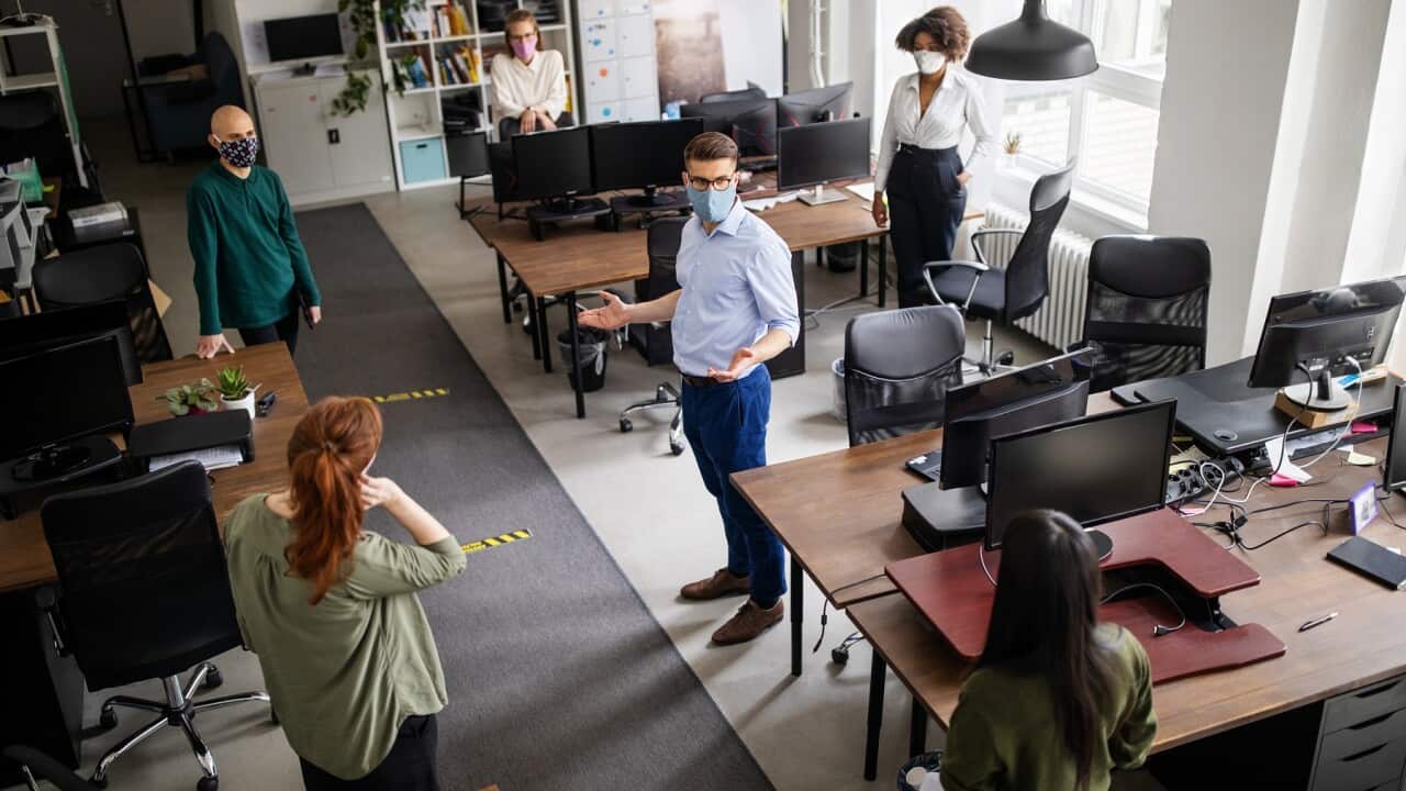Social distancing in the office