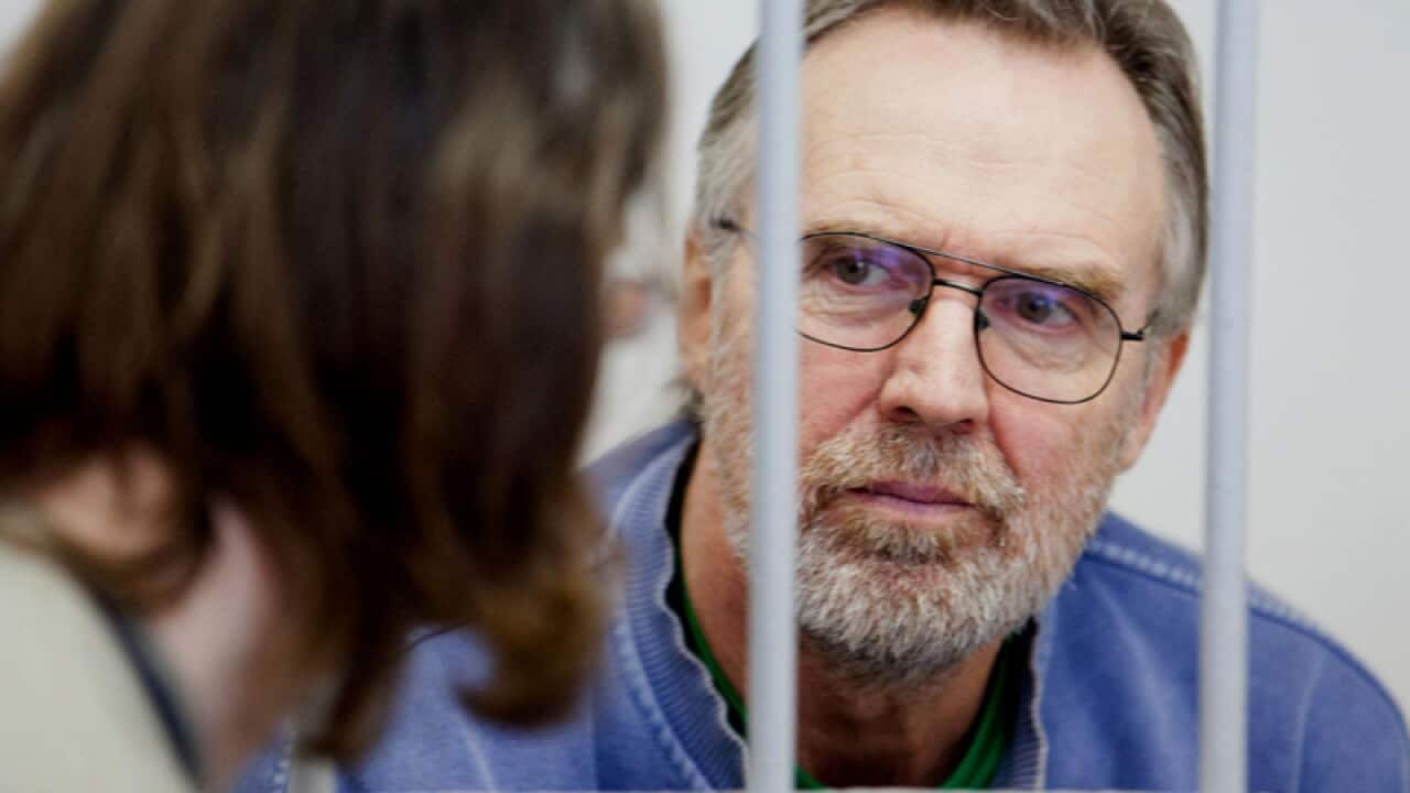 Detained Australian Greenpeace activist Colin Russell