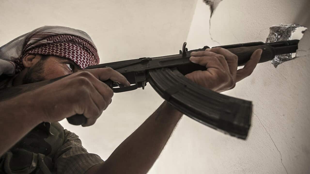 a Syrian rebel soldier