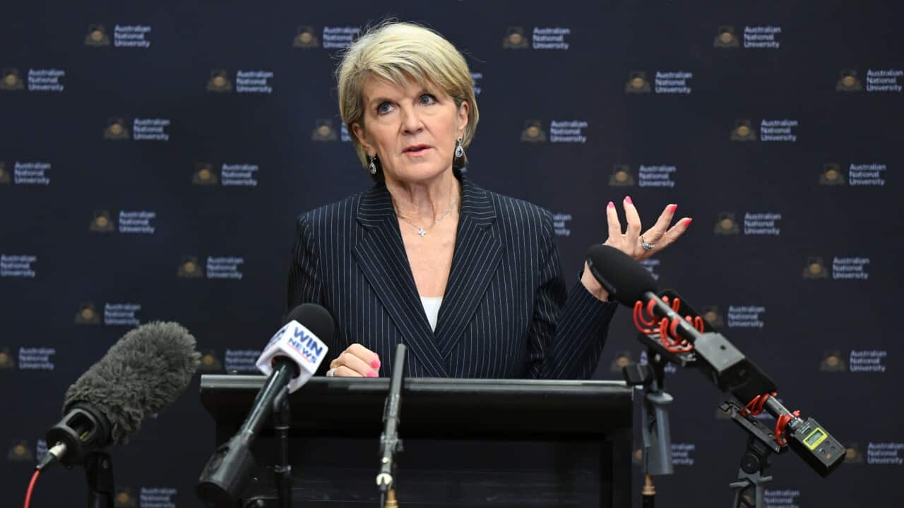 JULIE BISHOP ANU ALL STAFF MEETING