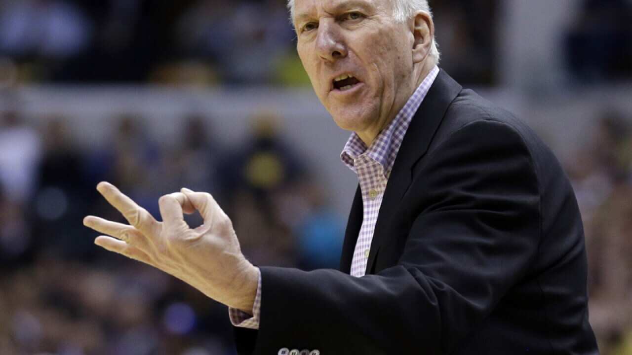 San Antonio Spurs head coach Gregg Popovich
