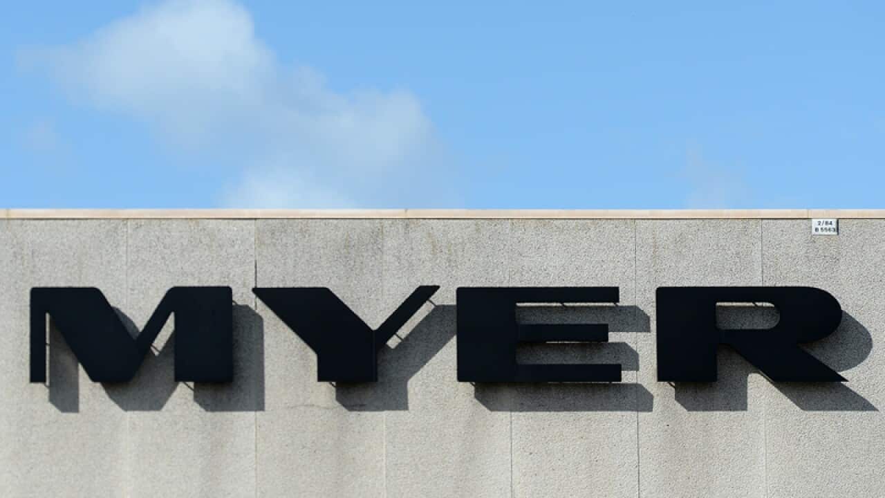 Logo of department store retailer Myer