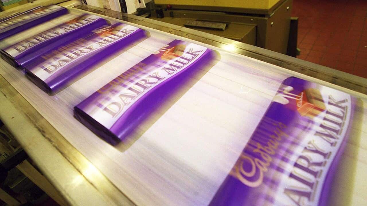 ars of Cadbury's Dairy Milk chocolate 