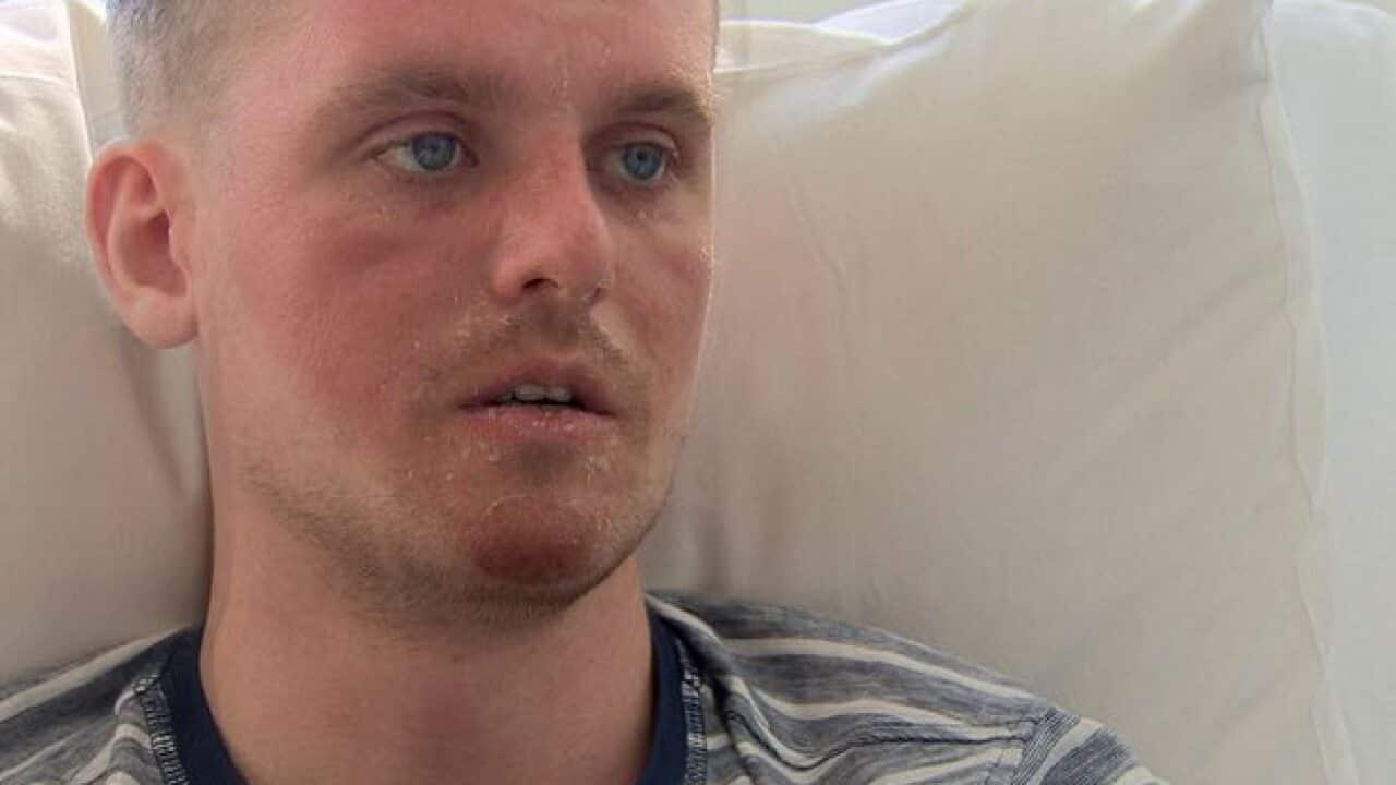 Rescued surfer Matthew Bryce