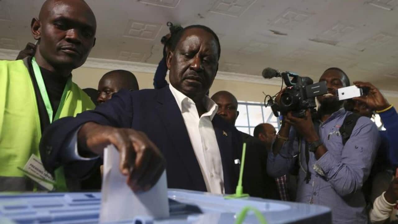 Kenyan Opposition leader Raila Odinga