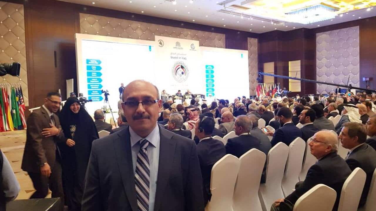 Ashur Sargon attending the international donors for rebuilding Iraq