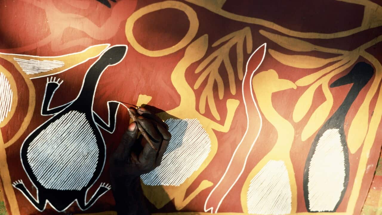 Aboriginal painting in Arnhem Land Northern Territory