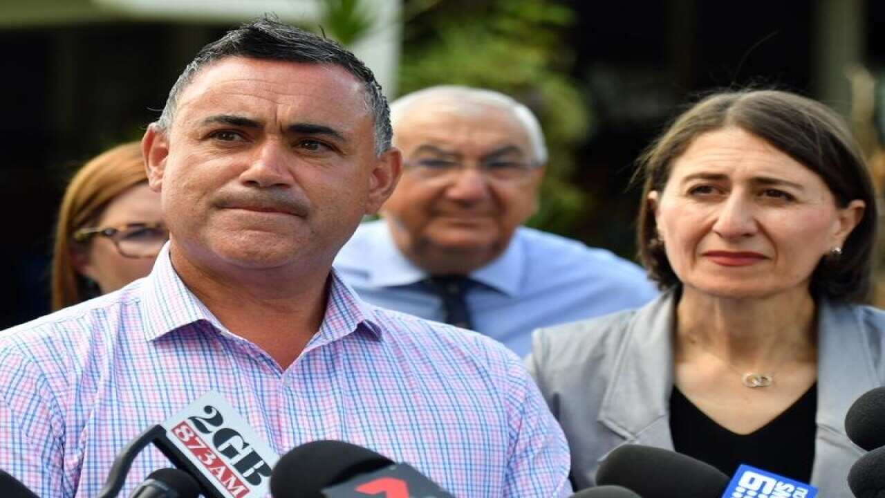 NSW Nationals leader John Barilaro and NSW Premier Gladys Berejiklian