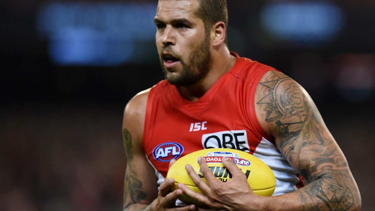 Lance Franklin of the Swans