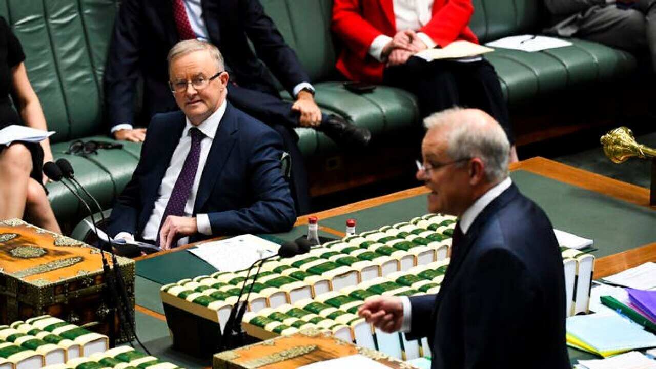 اسکات موریسن و آنتونی البنیزی در مجلس نمایندگان