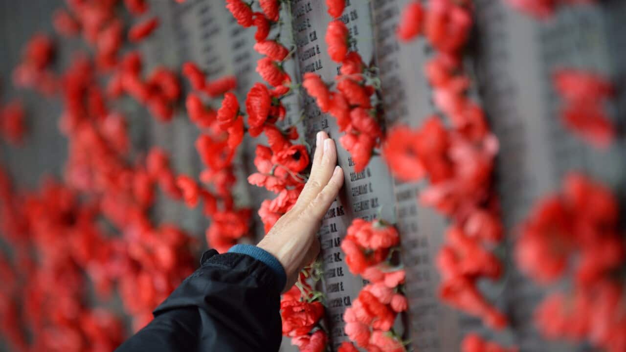 The Roll of Honour during Remebrance Day ceremonies at the Australian War Memorial in Canberra, Monday, Nov. 11, 2013. Remembrance Day marks the anniversary of the armistice which ended the First World War (1914–18). (AAP Image/Lukas Coch)