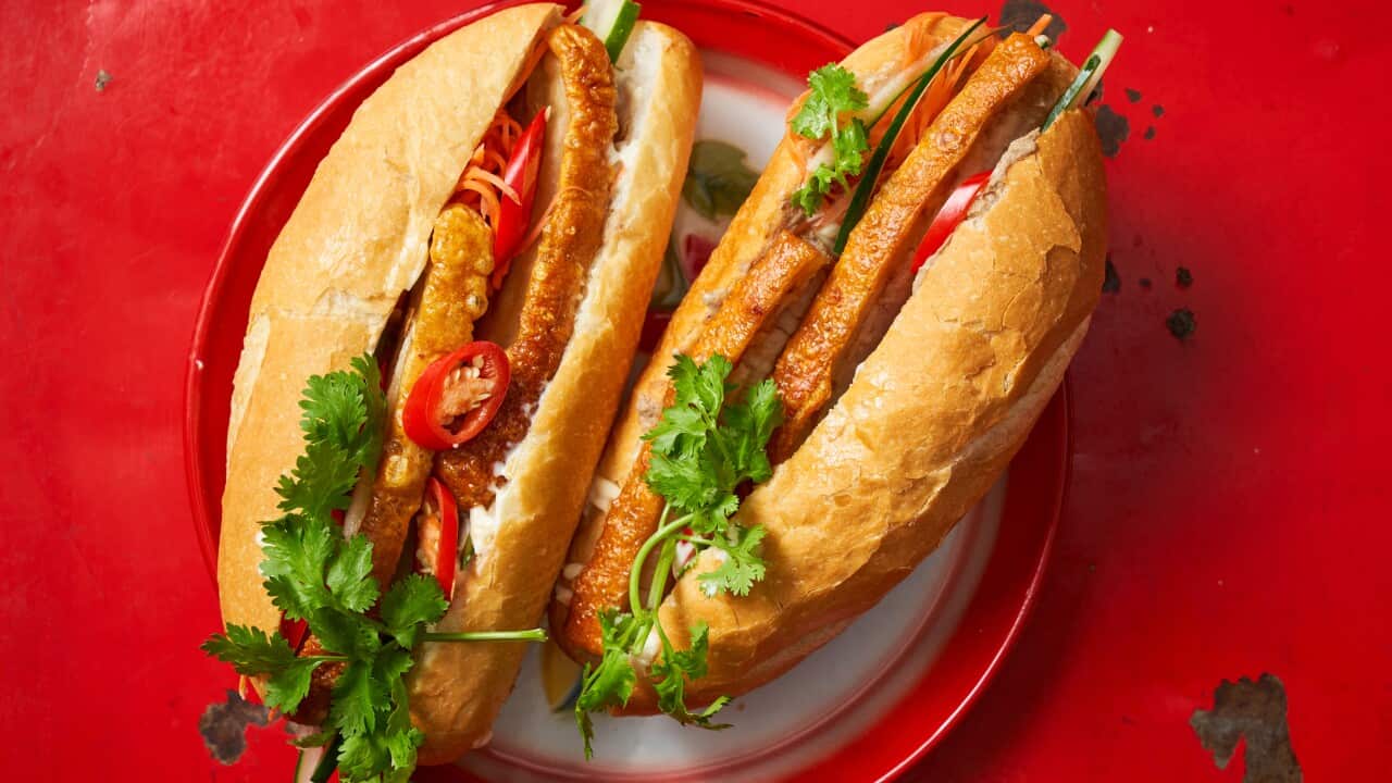 Vietnamese pork belly banh mi