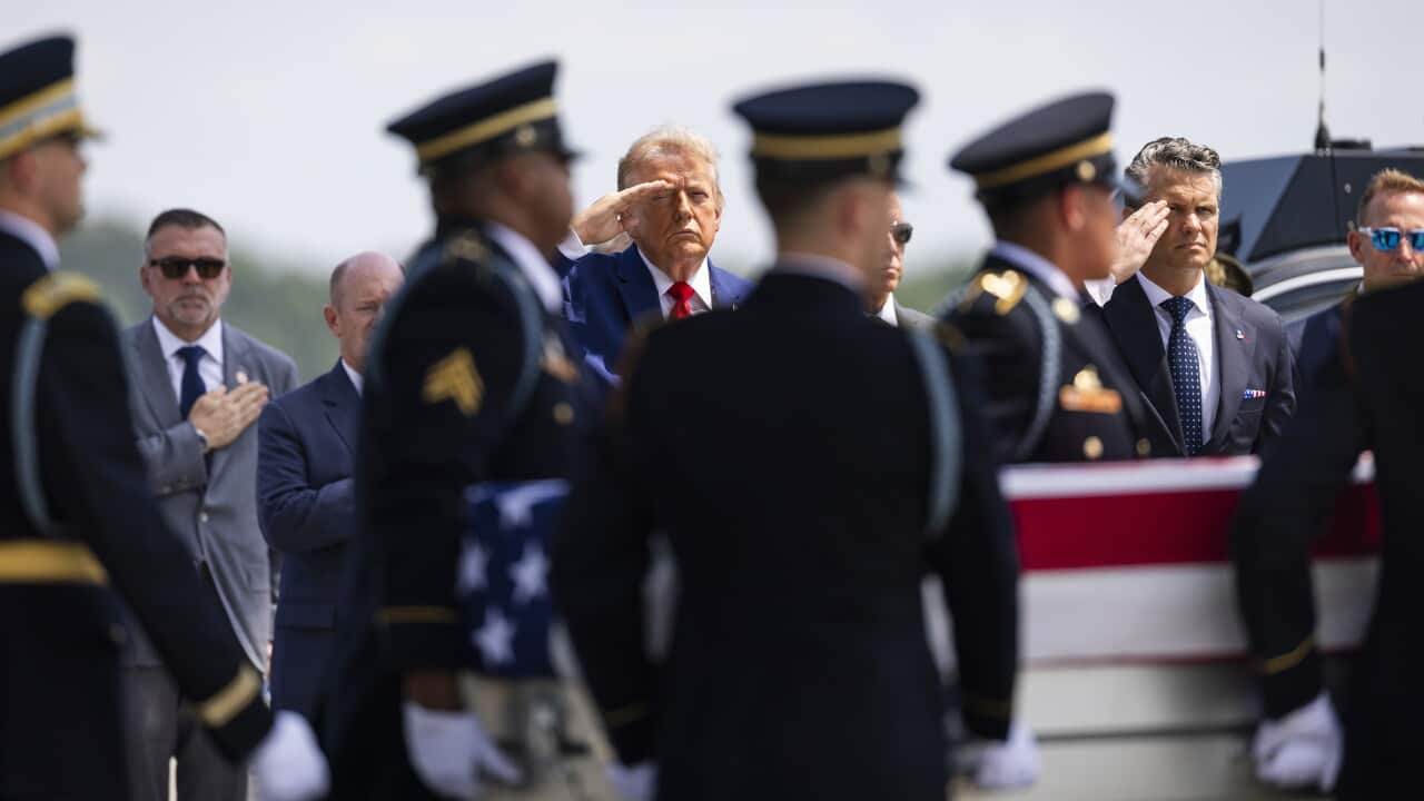 US President Trump attends dignified transfer for US service members killed in Iranian attacks