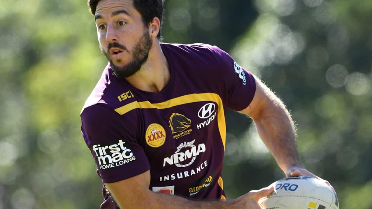 Ben Hunt during Bronco's training